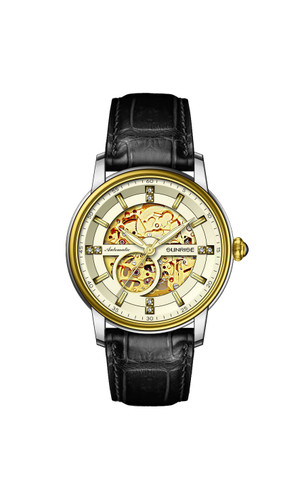 ساعت مچی مردانه اتوماتیک قاب گرد بند چرم